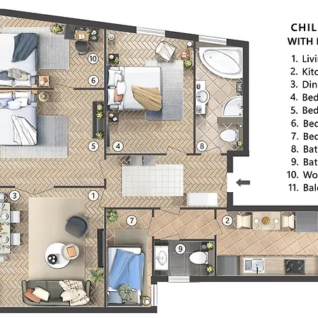 Chill Flow 110m2 With Balcony Old Town Renovated Lejlighed Beograd